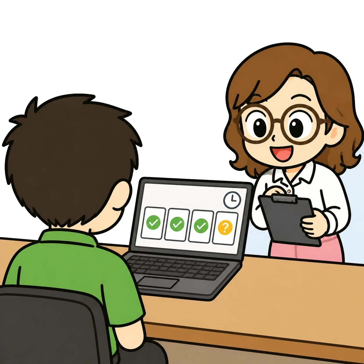 伴走の打ち合わせ の様子(1枚目)
